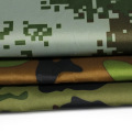 Tafetas en polyester à motif de camouflage enrobés en argent